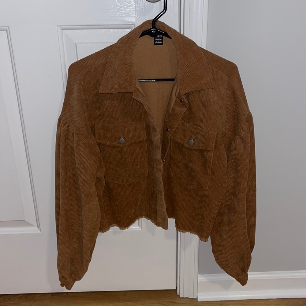 SHEIN Brown Corduroy Jacket